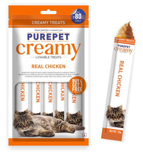 Purepet Creamy Treats Real Chicken 75g