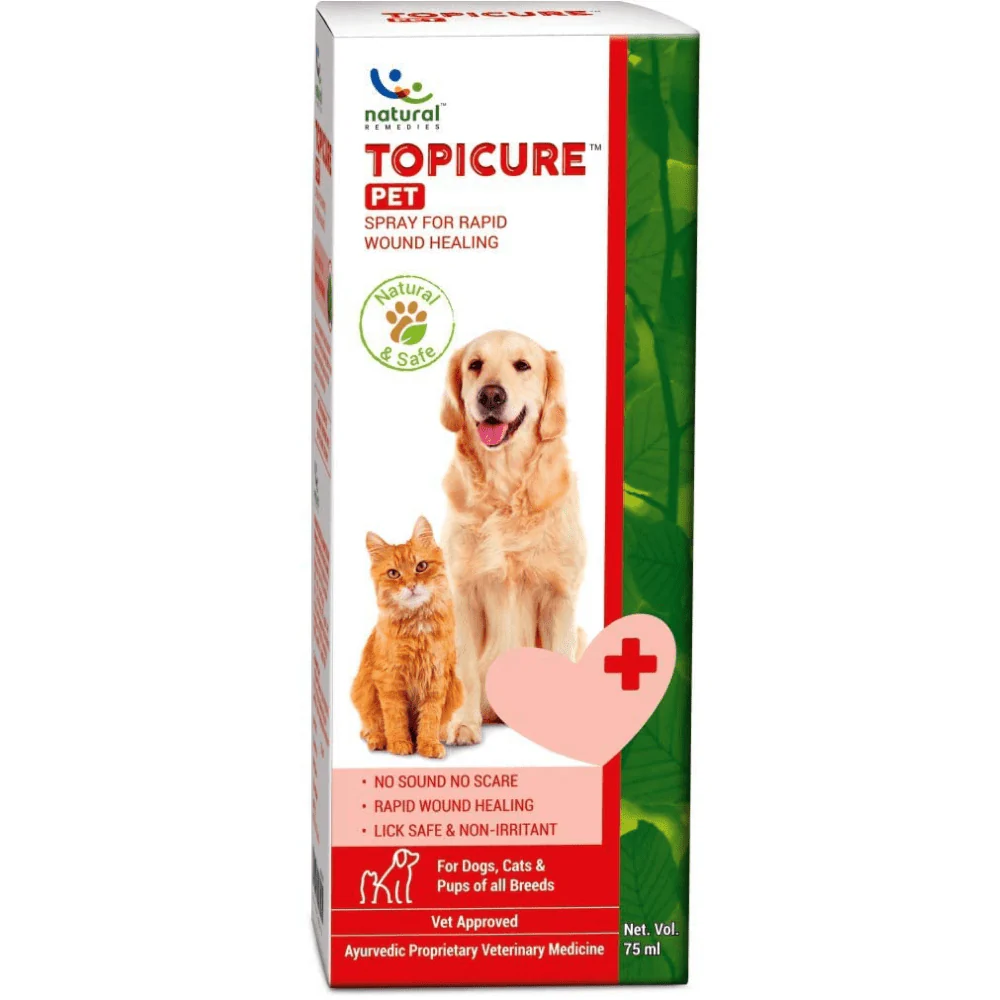 TopiCure Pet Spray Wound Healing 75ML