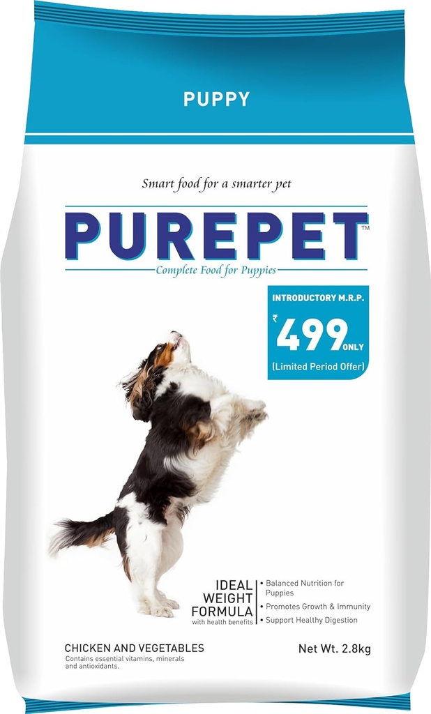 Purepet Puppy chicken & vegetables 2.8kg