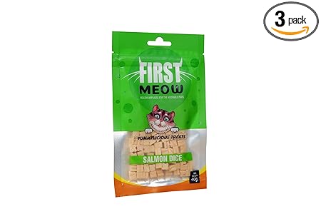 First Meow Salmon Dice Treat 40g