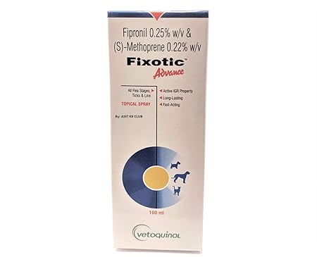 Vetoquinol Fixotic Advance Anti-Tick & Flea Spray 100ml