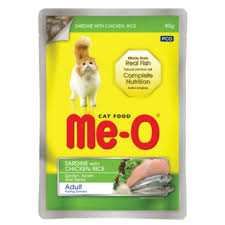 Me-O Adult Sardine With Chicken & Rice 80G