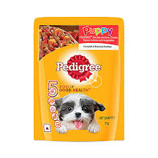 Pedigree Puppy Chicken & Liver Chunks In Gravy With Vegetables 70G