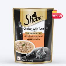 Sheba Chicken With Tuna In Gravy 70G