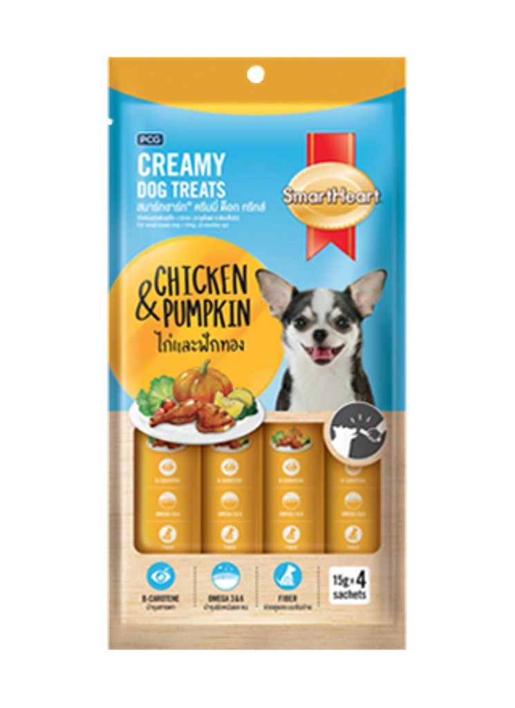 Smart Heart Chiken And Pumpkin Dog Creamy Treats