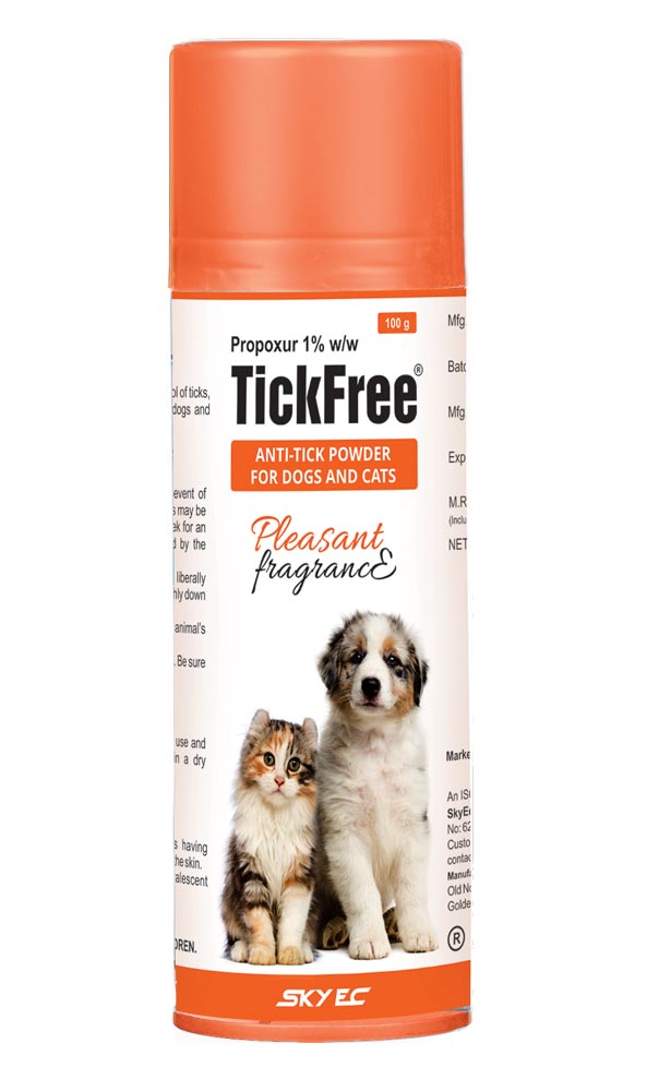 Sky Ec Tickfree Anti-Tick Powder For Dogs And Cats