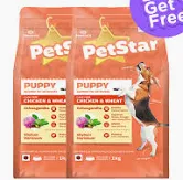 Petstar Puppy Chicken & Wheat 1Kg Buy1 Get1 Free