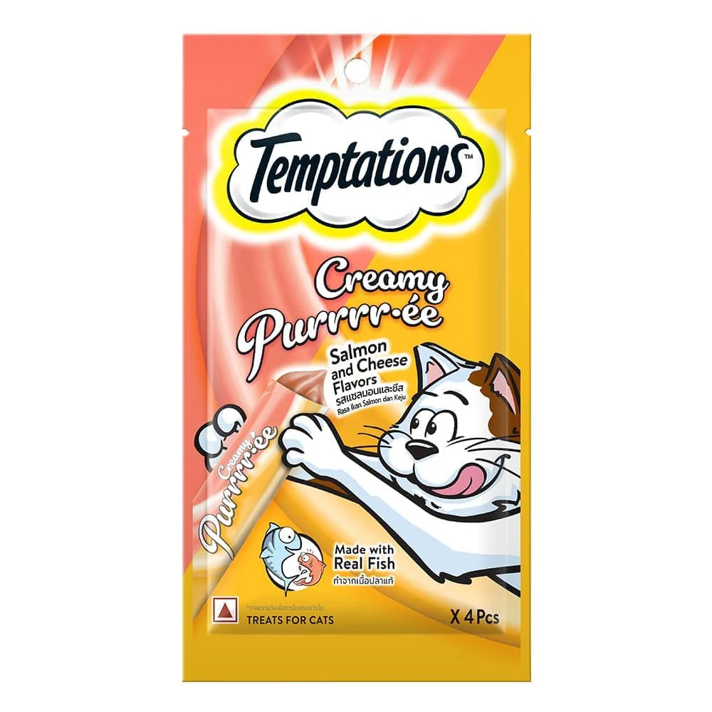 Temptation Creamy Treat Salmon And Chees 4Pes