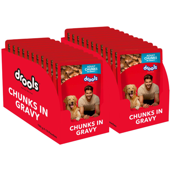 Drools Adult chicken chunks gravy 150g (5+1)