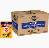 Pedigree Adult Chicken Chunks Liver Gravy BOX 40*30