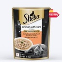 Sheba Chicken With Tuna In Gravy 70G