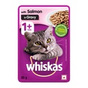 Whiskas Adult Salmon In Gravy 85G