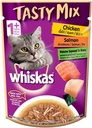 Whiskas Adult Tasty Mix Chicken Salmon Wakame Seaweed In Gravy 70G