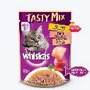 Whiskas Adult Tasty Mix Chicken Tuna Carrot In Gravy 70G