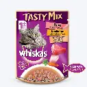 Whiskas Adult Tasty Mix Tuna Kanikama Carrot In Gravy 70G