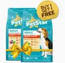 Petstar Adult Chicken & Wheat 1Kg Buy1 Get1 Free